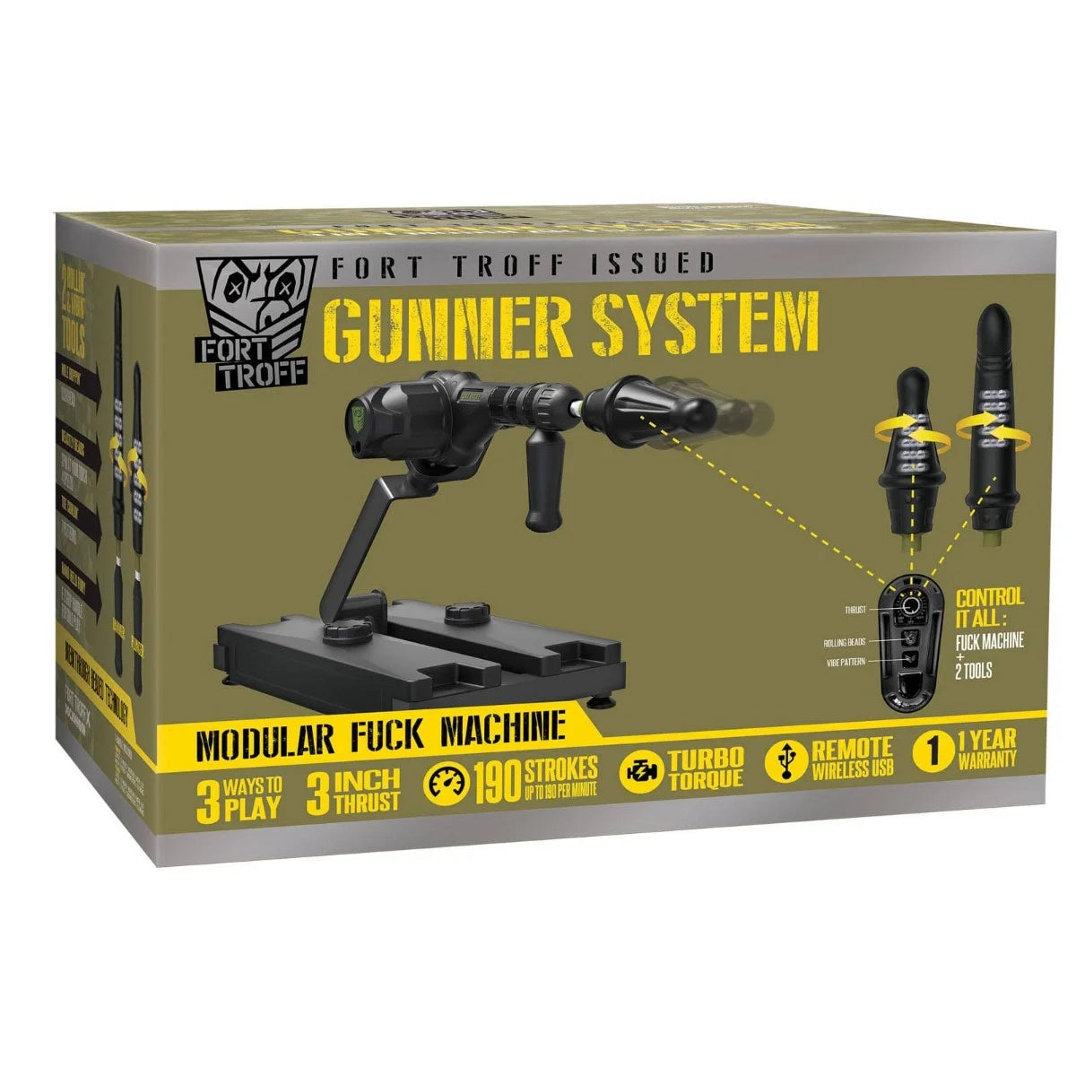 Fort Troff Gunner 3 In 1 Fuck Machine