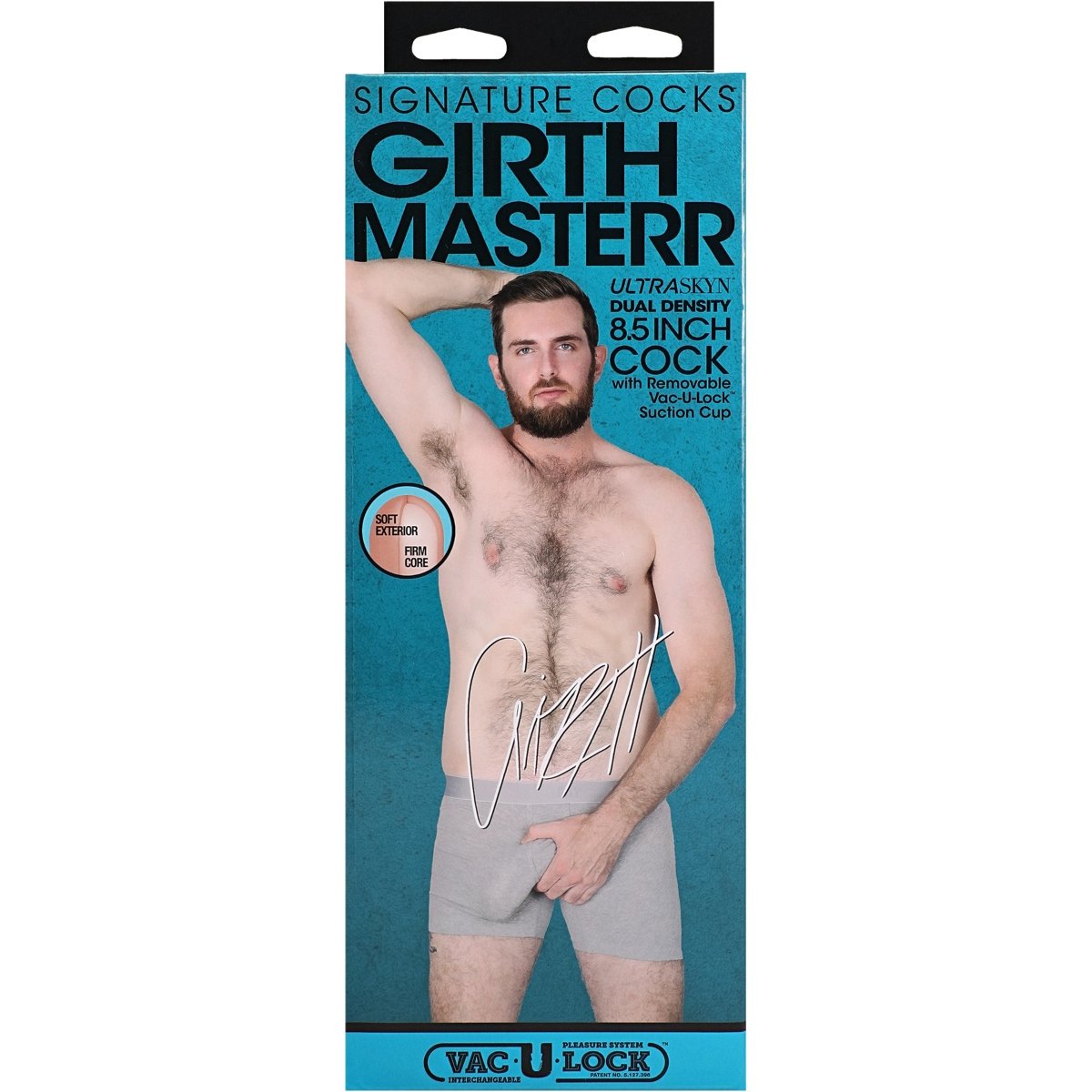 Signature Cocks - Girthmasterr - 8.5 Inch ULTRASKYN Cock with Removable Vac-U-Lock Suction Cup