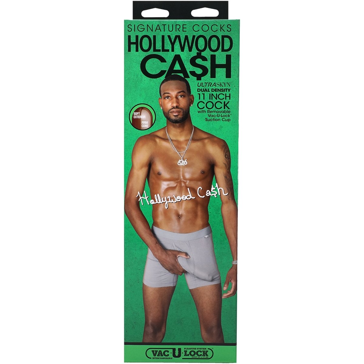 Signature Cocks - Hollywood Cash - 11 Inch ULTRASKYN Cock with Removable Vac-U-Lock Suction Cup