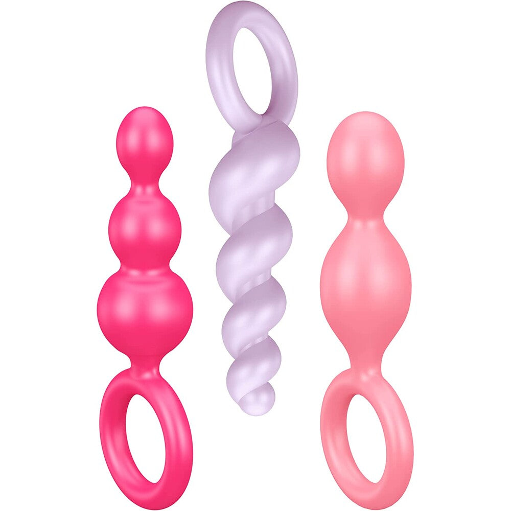 > Anal Range > Anal Beads Satisfyer Booty Call Set Of 3 Multicolour Anal Plugs   