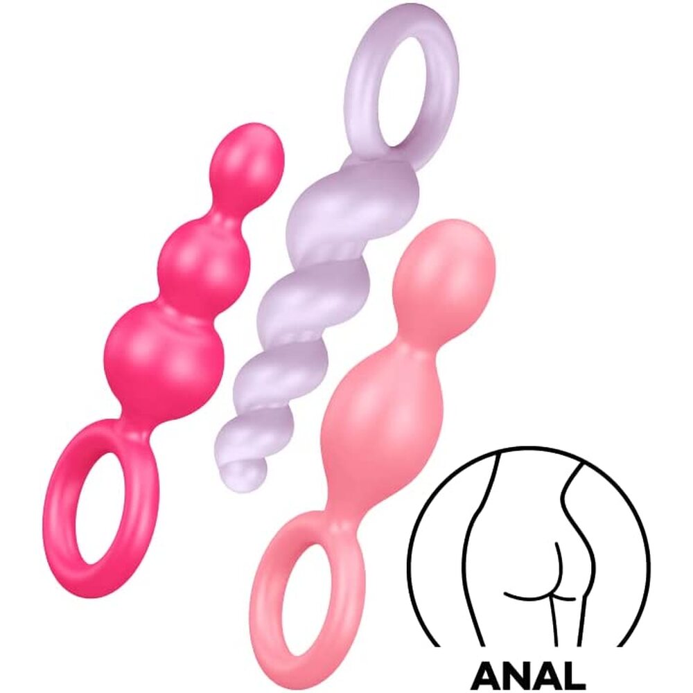 > Anal Range > Anal Beads Satisfyer Booty Call Set Of 3 Multicolour Anal Plugs   