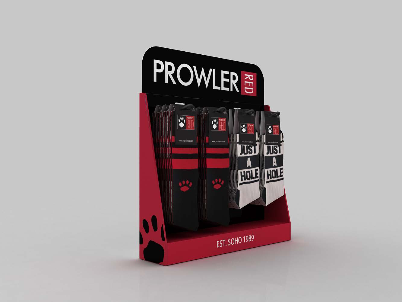 Prowler RED Sock Display