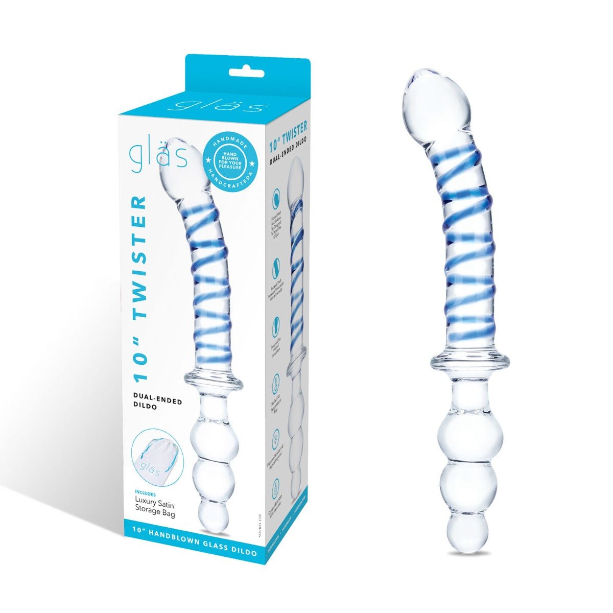 Dildos 10"" TWISTER DUAL-ENDED DILDO""   