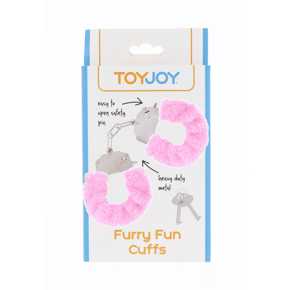 > Bondage Gear > Handcuffs ToyJoy Furry Fun Wrist Cuffs Pink   