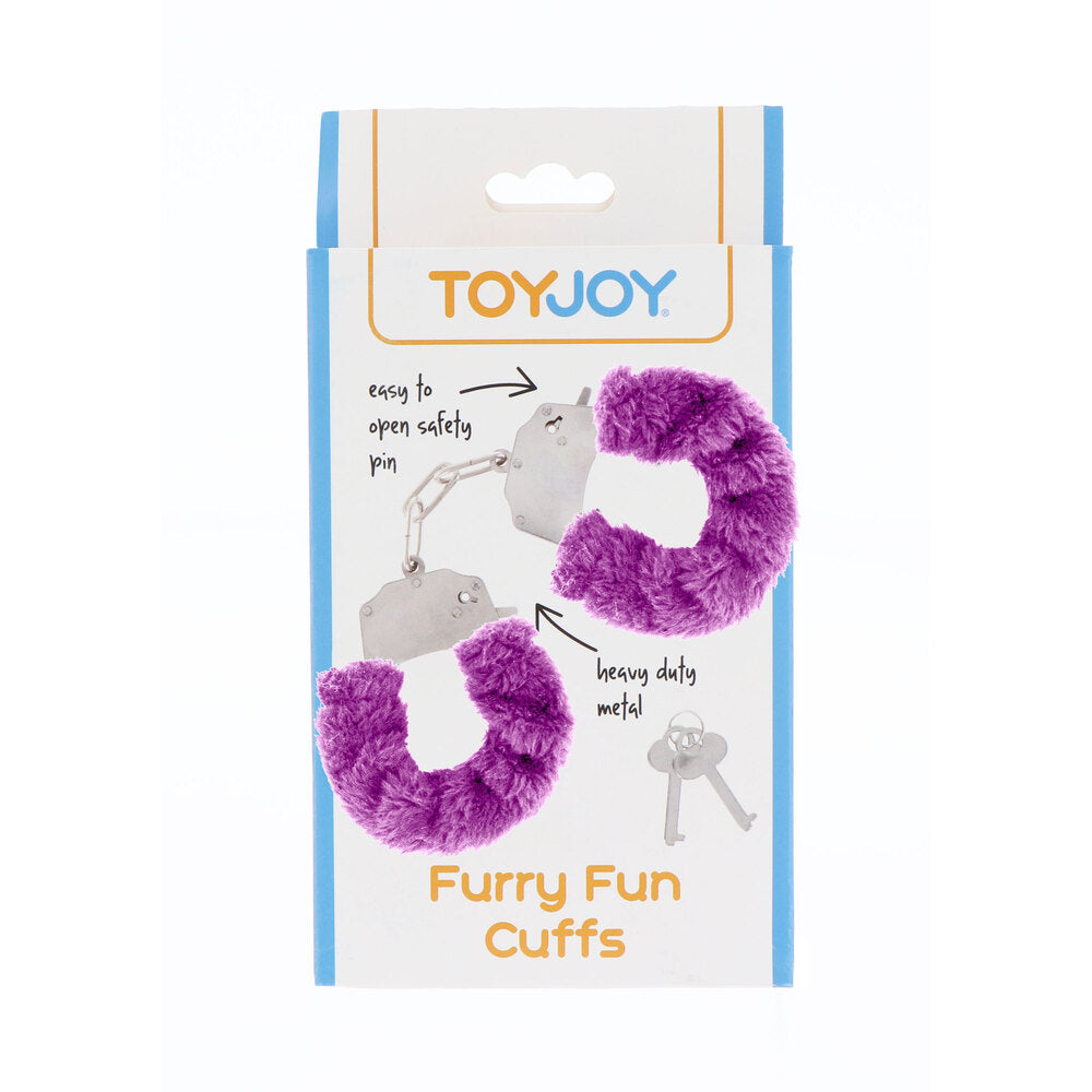 > Bondage Gear > Handcuffs ToyJoy Furry Fun Wrist Cuffs Purple   