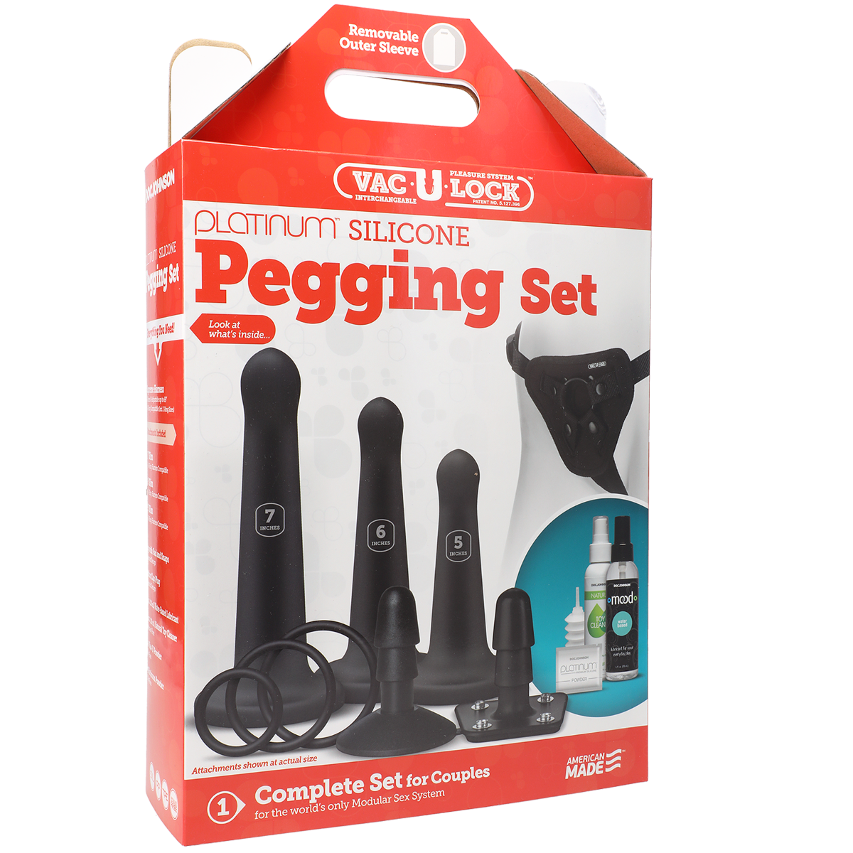 Strap Ons Silicone Pegging Set   