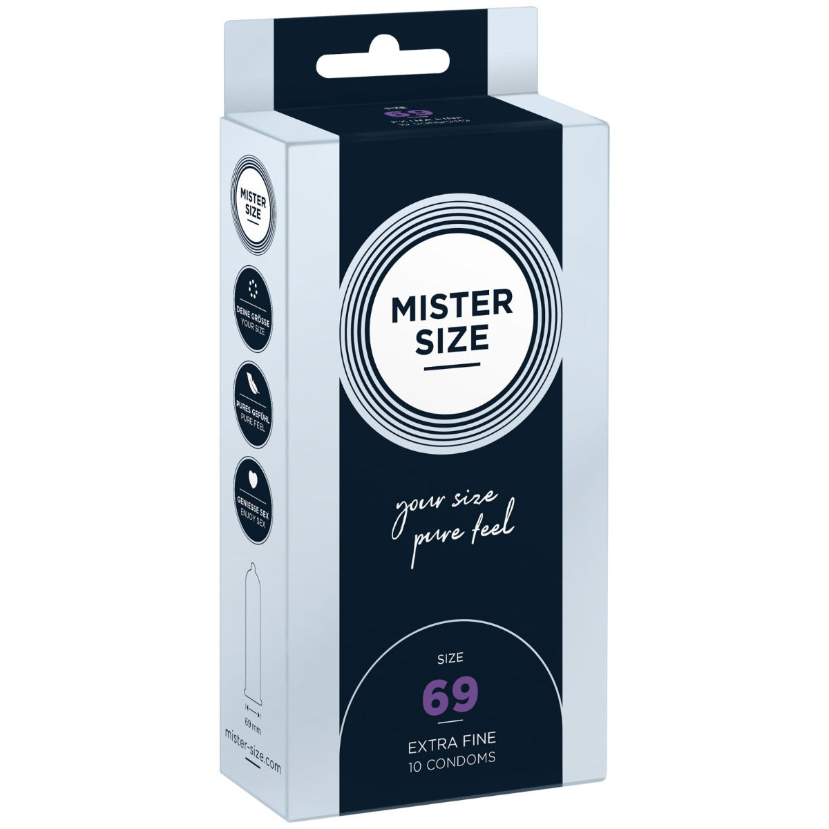 Condoms MISTER SIZE - pure feel Condoms - Size 69 mm (10 pack)   