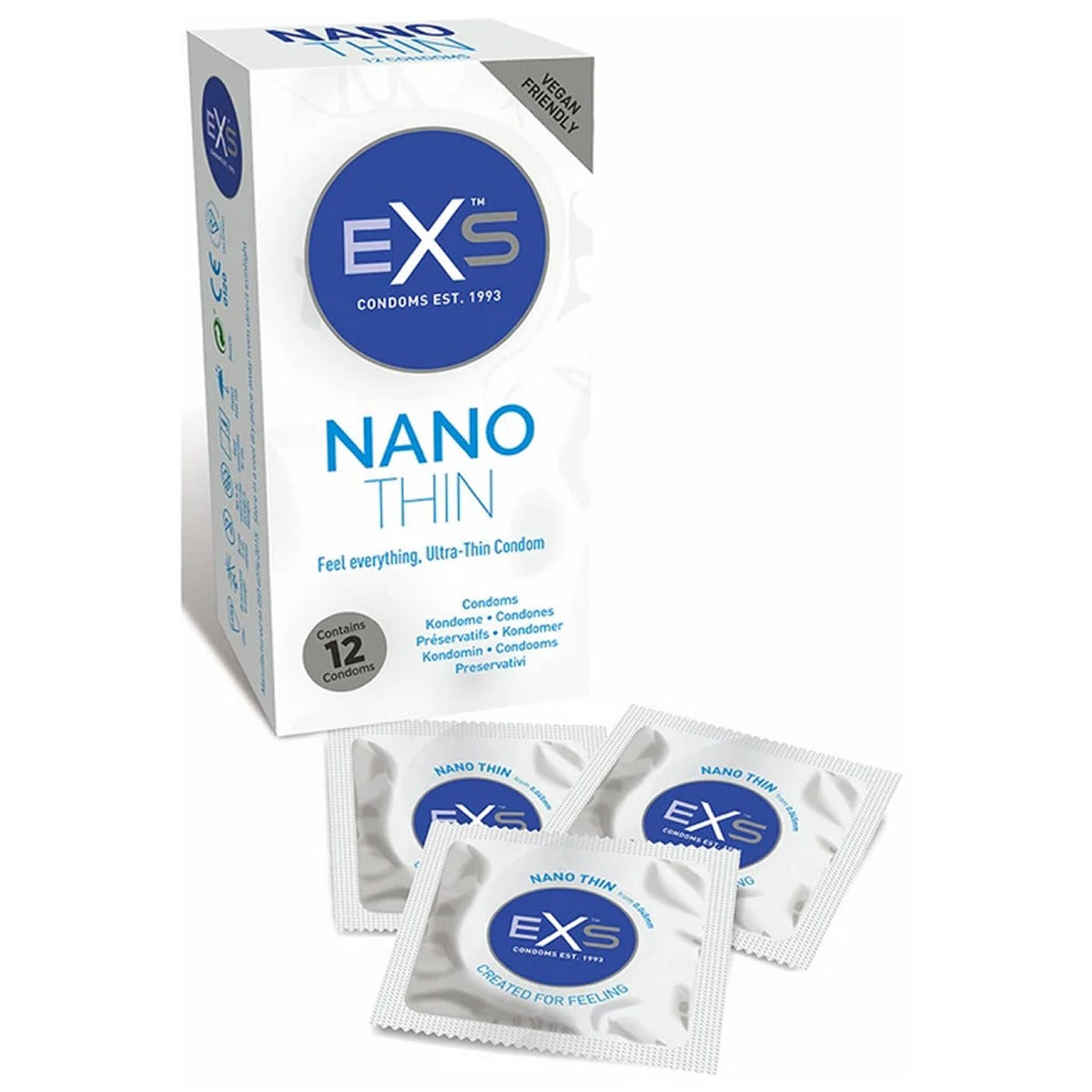 Condoms EXS Nano Thin Condoms 12 pack   