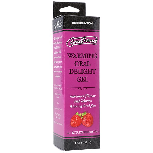 Flavoured Lube GoodHead - Warming Head Oral Delight Gel - Strawberry - 4 fl. oz.   