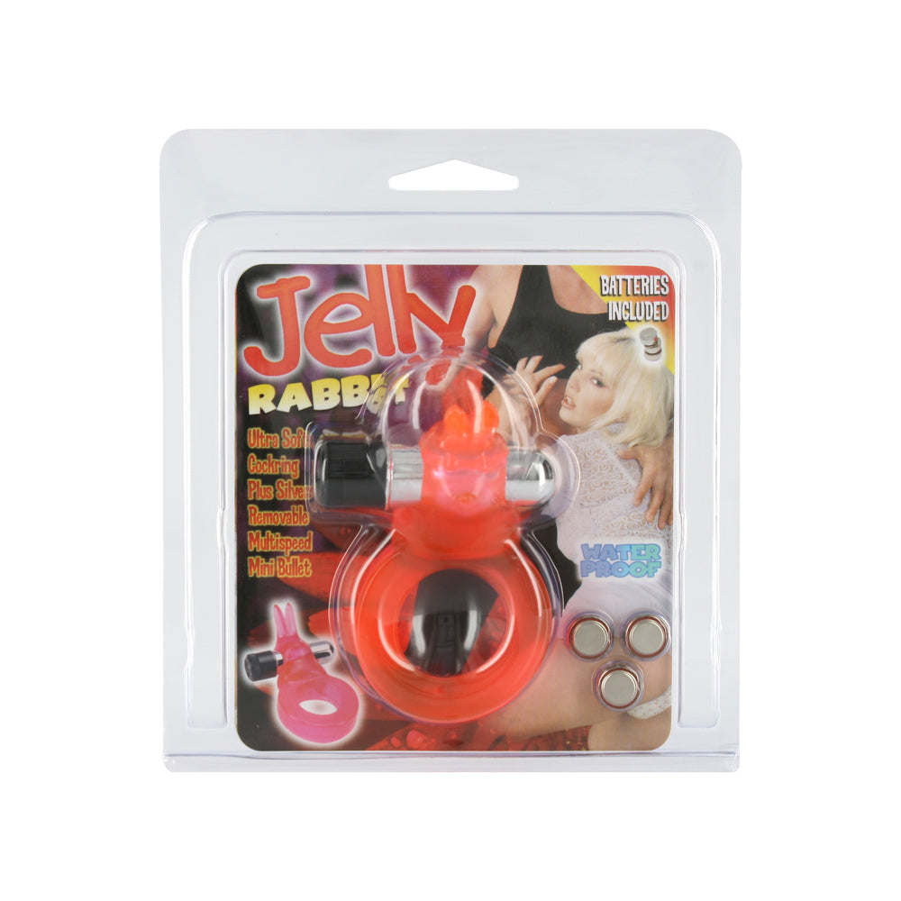 > Sex Toys For Men > Love Ring Vibrators Jelly Rabbit Vibrating Cock Ring   