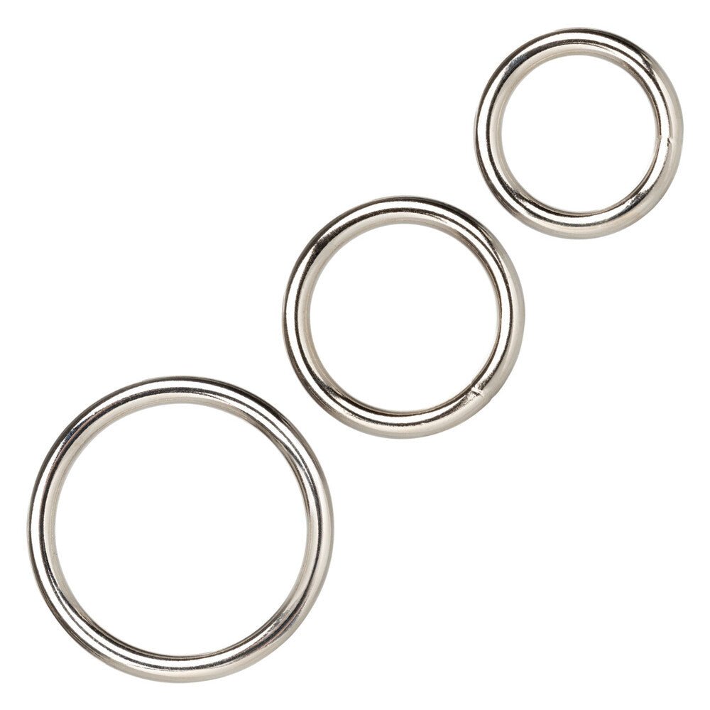 > Sex Toys For Men > Love Rings 3 Piece Silver Ring Set   