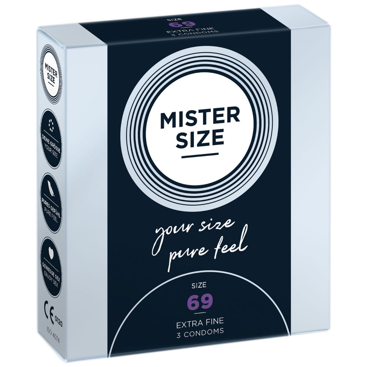 Condoms MISTER SIZE - pure feel Condoms - Size 69 mm (3 pack)   