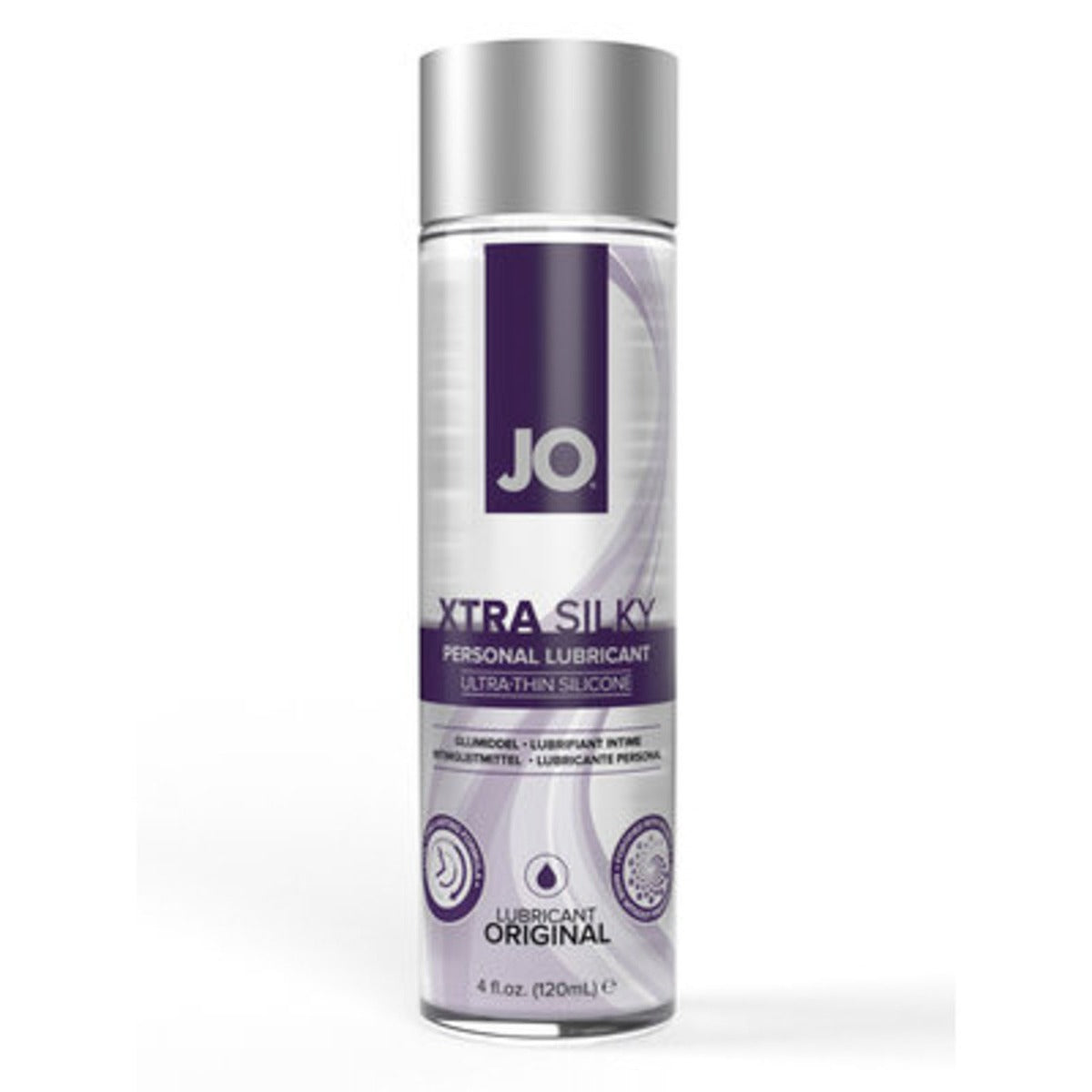 Silicone Based Lube System JO Xtra Silky Thin Silicone Original Lubricant 120ml   