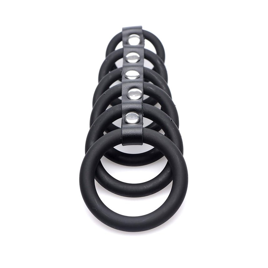 Chastity Devices 6 Ring Silicone Chastity Device   