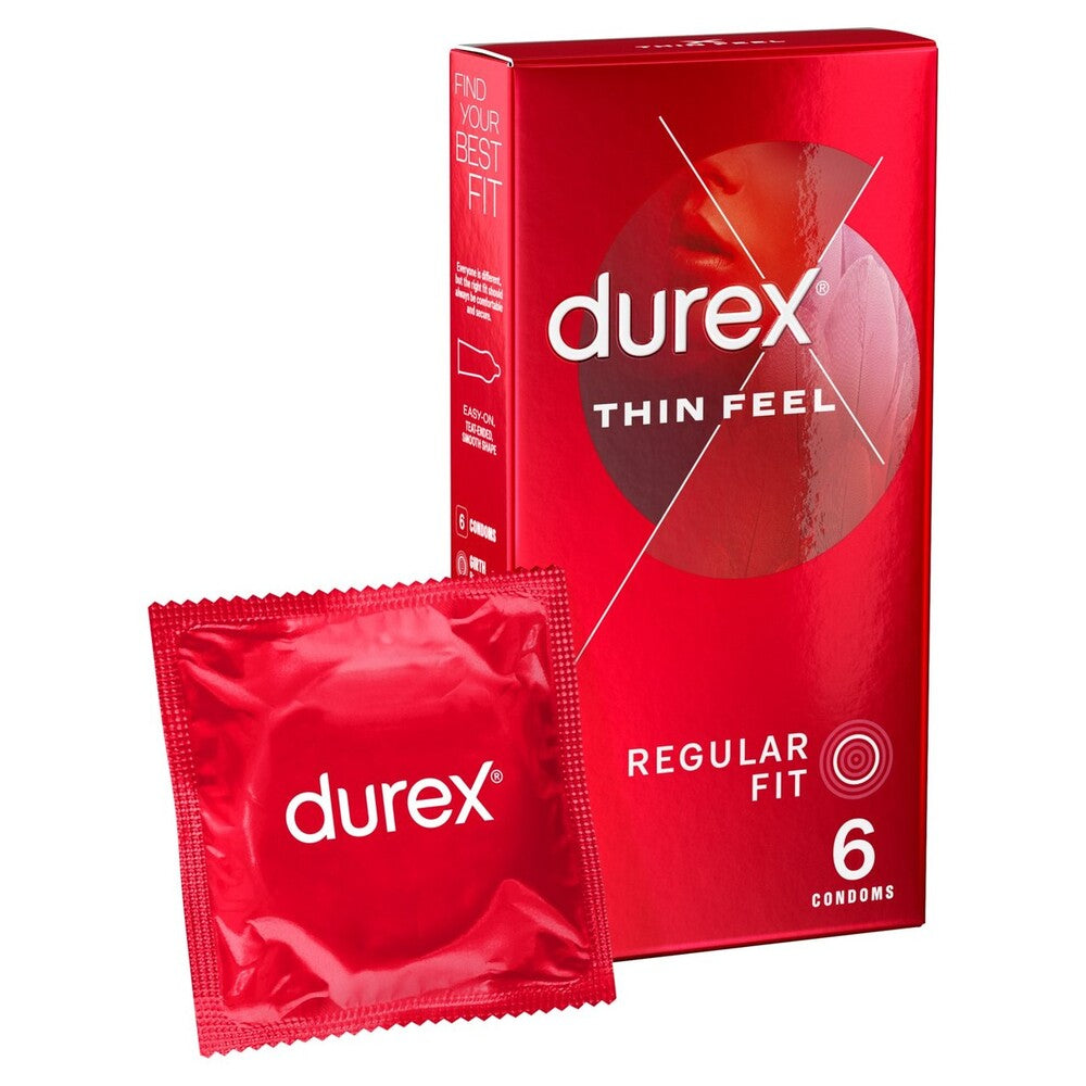 > Condoms > Ultra Thin Durex Thin Feel Regular Fit Condoms 6 Pack   