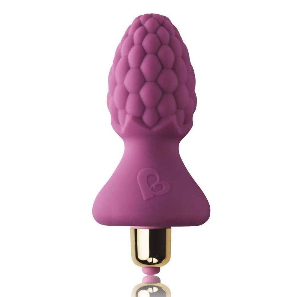 Vibrating Butt Plugs Rocks Off 7 Speed AssBerries Raspberry Butt Plug   