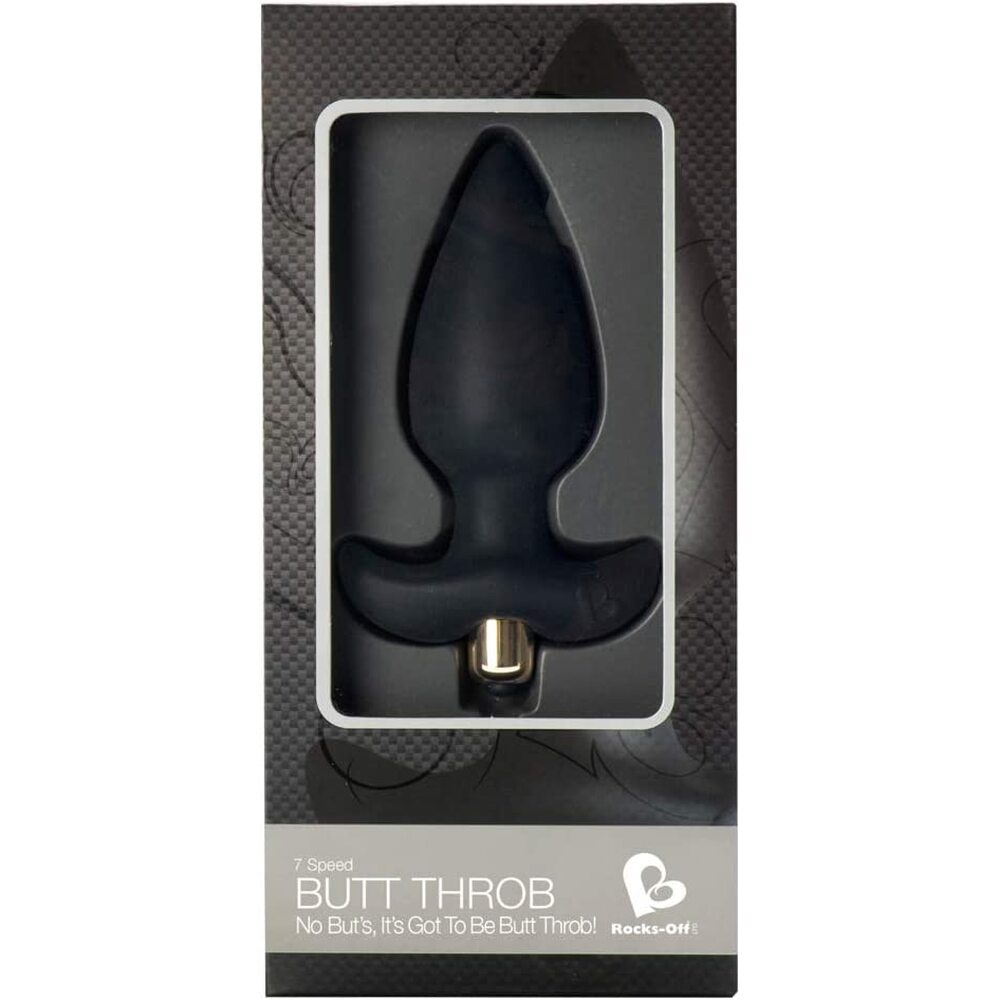 Vibrating Butt Plugs Rocks Off 7 Speed Butt Throb Vibrator   