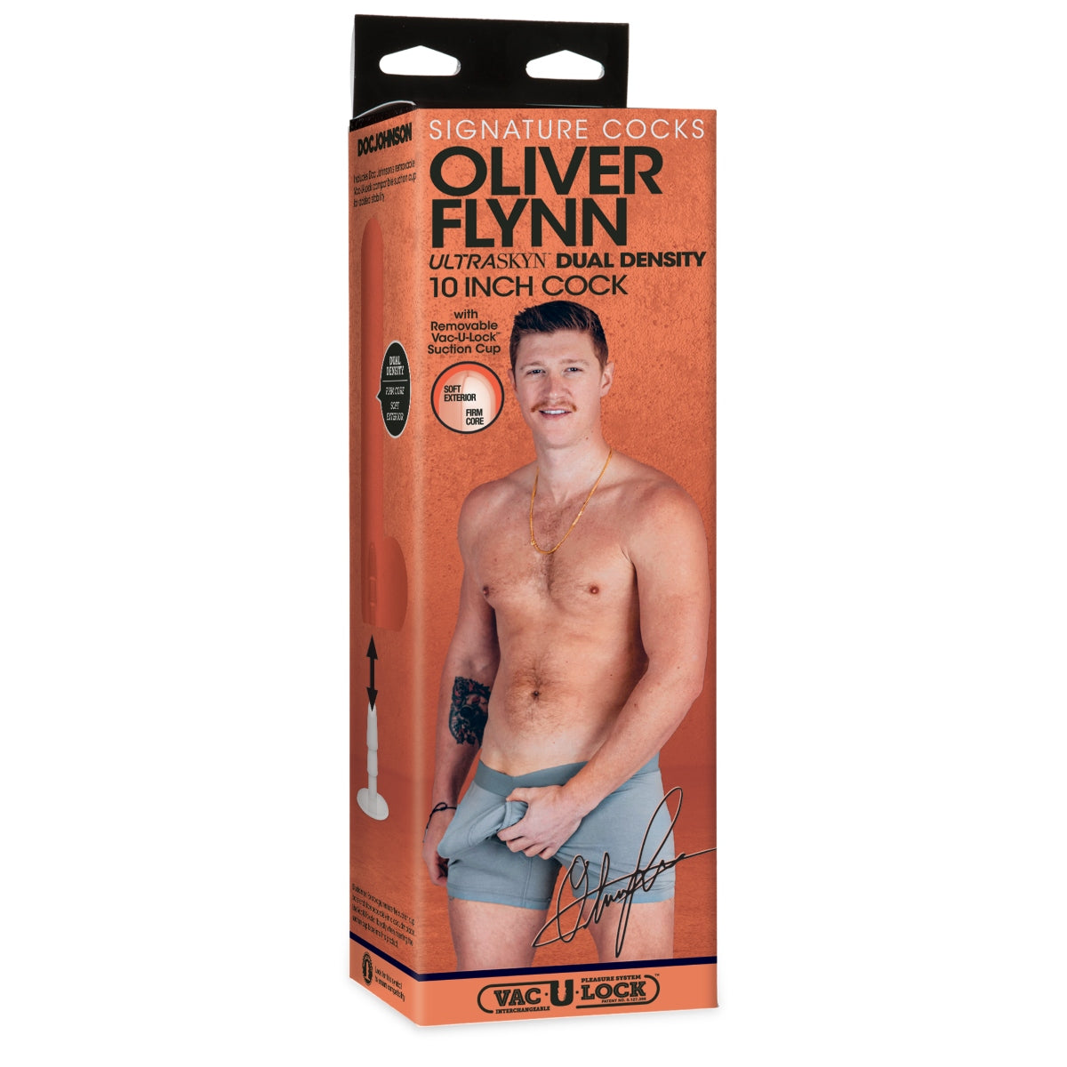 Signature Cocks | Oliver Flynn 10Inch Ultraskyn Cock with Removable Vac U Lock Suction Cup – Vanilla