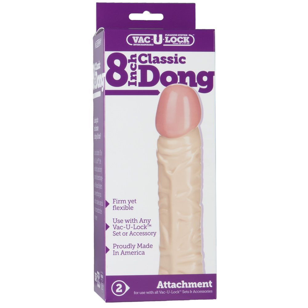 Strap Ons Vac-U-Lock Classic Dong Flesh   