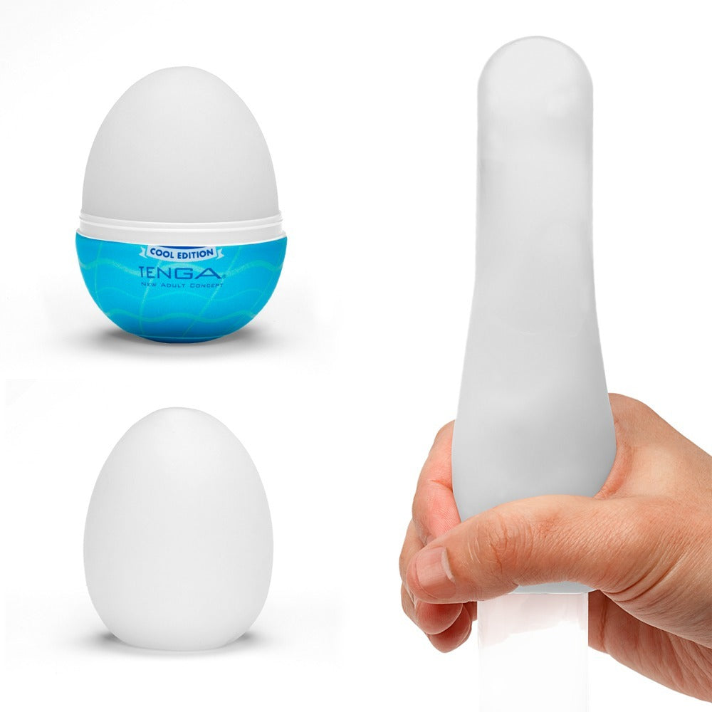 > Sex Toys For Men > Masturbators Tenga Wavy 2 Cool Edition Egg Masturbator   