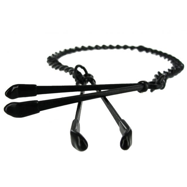 > Bondage Gear > Nipple Clamps Master Series Reign Noir Black Nipple Tweezer Clamps   