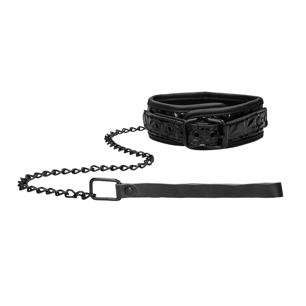 > Bondage Gear > Collars Ouch Luxury Collar With Leash   