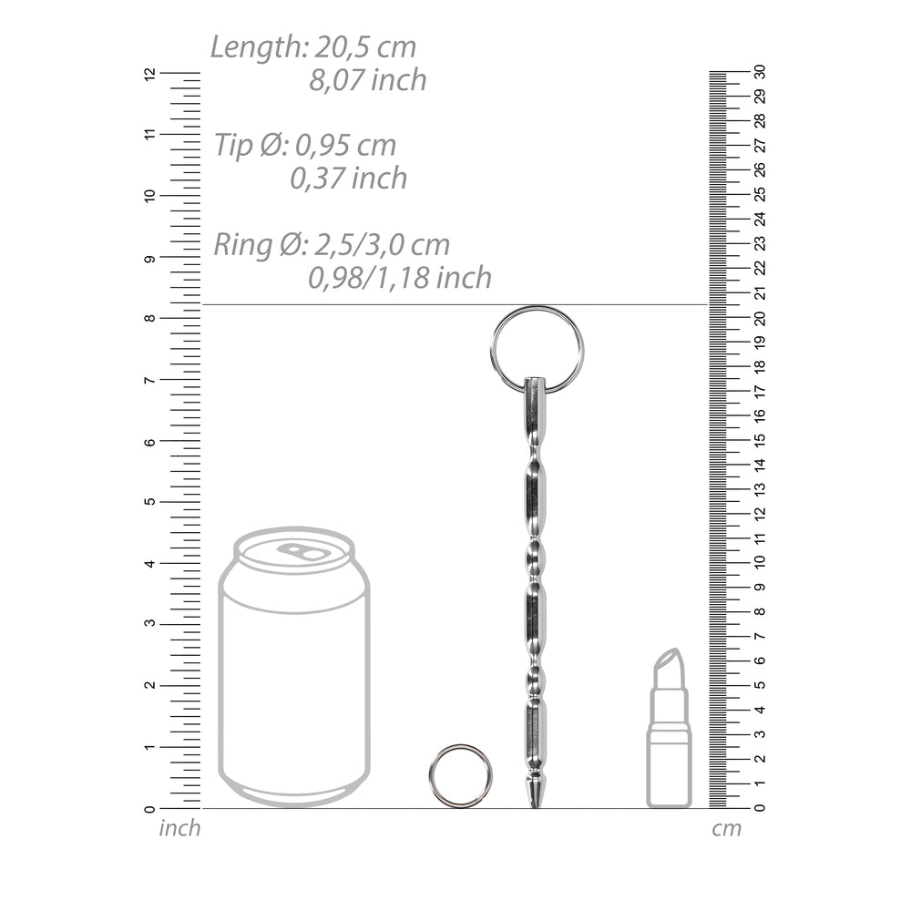 > Bondage Gear > Medical Instruments Ouch Urethral Sounding Steel Dilator With Ring   