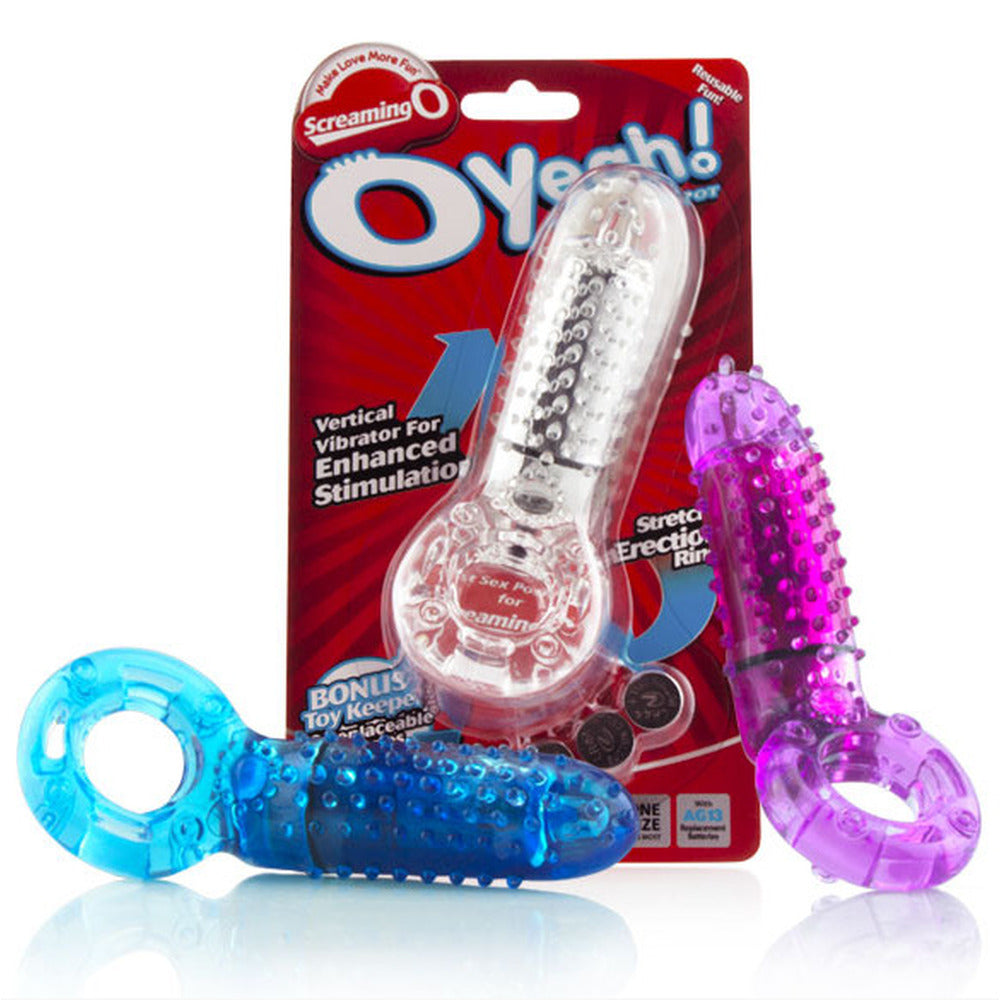 > Sex Toys For Men > Love Ring Vibrators Screaming O Yeah Vibrating Cock Ring   