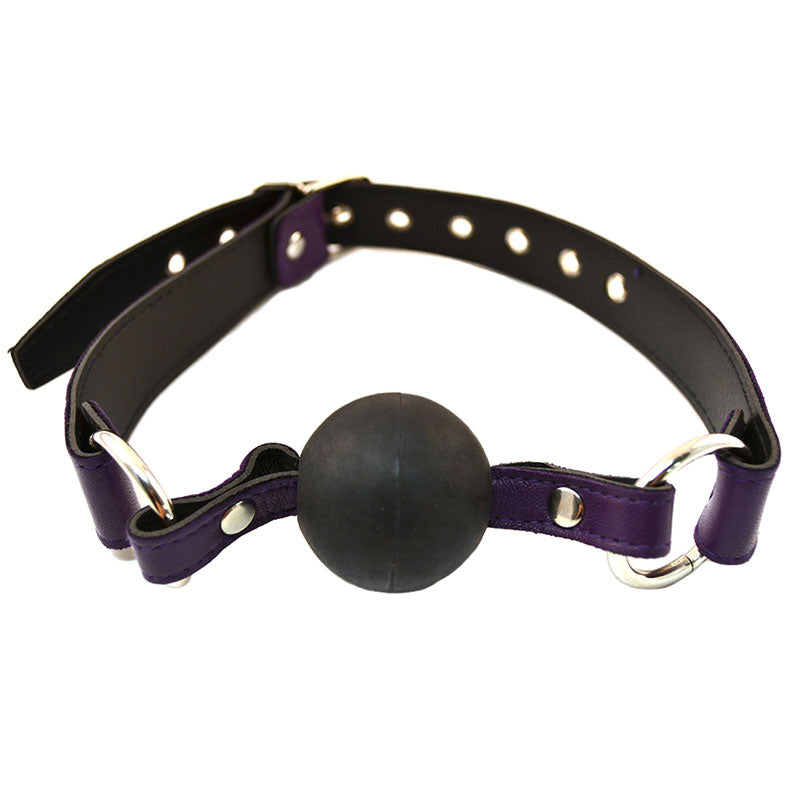 > Bondage Gear > Gags and Bits Rouge Garments Ball Gag Purple   