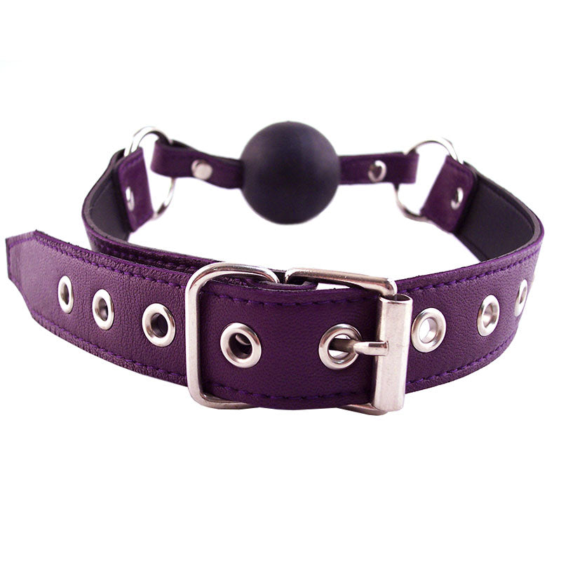 > Bondage Gear > Gags and Bits Rouge Garments Ball Gag Purple   