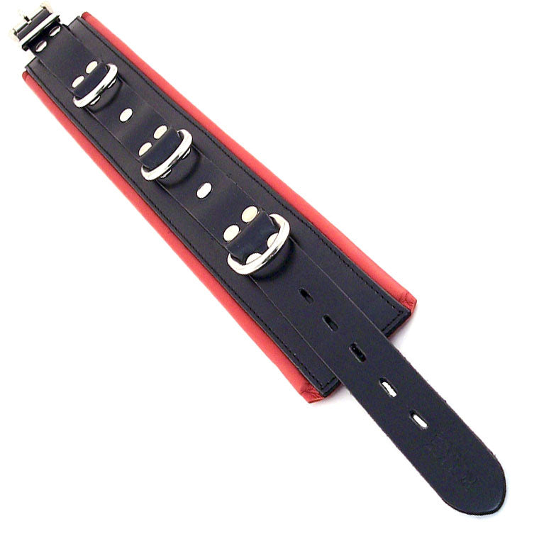 > Bondage Gear > Collars Rouge Garments Black And Red Padded Collar   