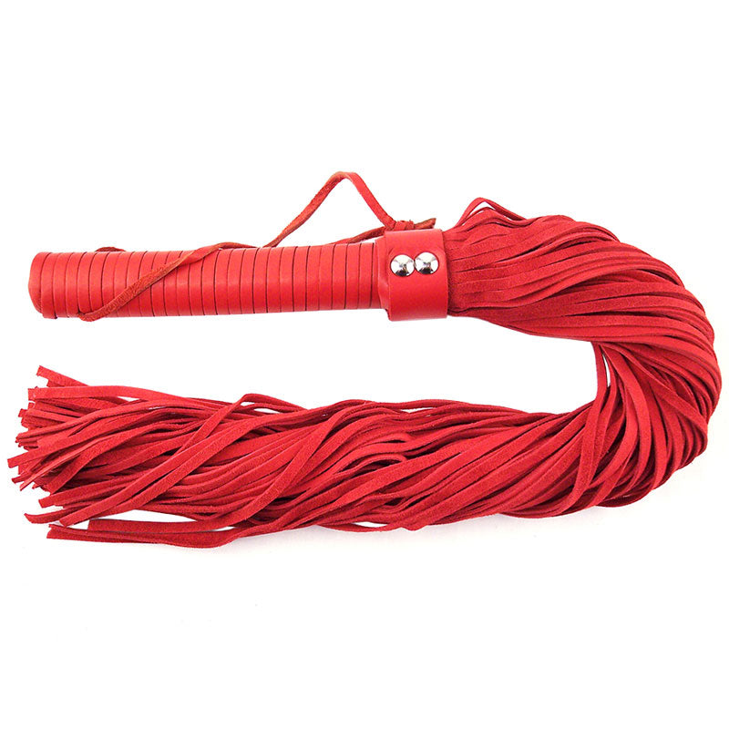 > Bondage Gear > Whips Rouge Garments Red Suede Flogger   