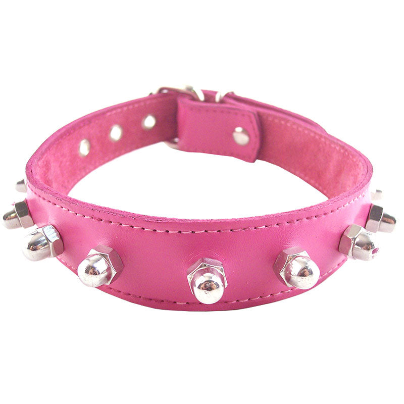 > Bondage Gear > Collars Rouge Garments Pink Nut Collar   