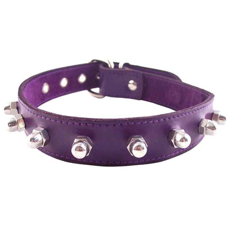 > Bondage Gear > Collars Rouge Garments Purple Nut Collar   