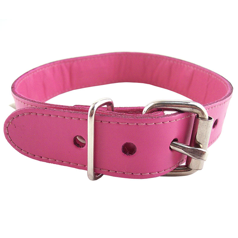 > Bondage Gear > Collars Rouge Garments Pink Studded ORing Studded Collar   