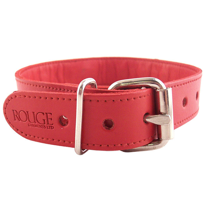 > Bondage Gear > Collars Rouge Garments Red Studded ORing Studded Collar   