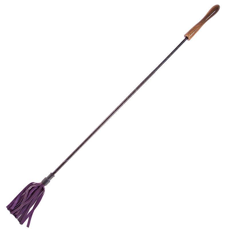> Bondage Gear > Whips Rouge Garments Riding Crop With Wooden Handle Purple   