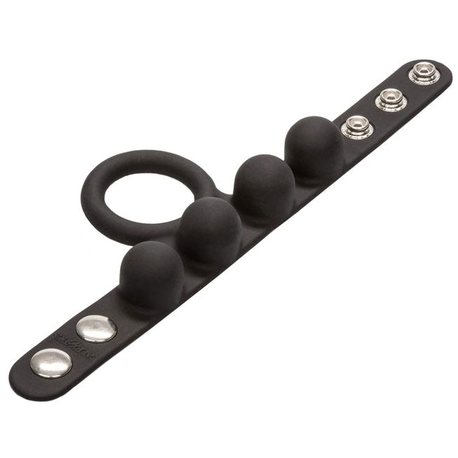 > Bondage Gear > Bondage Cock Rings Medium Weighted Penis Ring and Ball Stretcher   