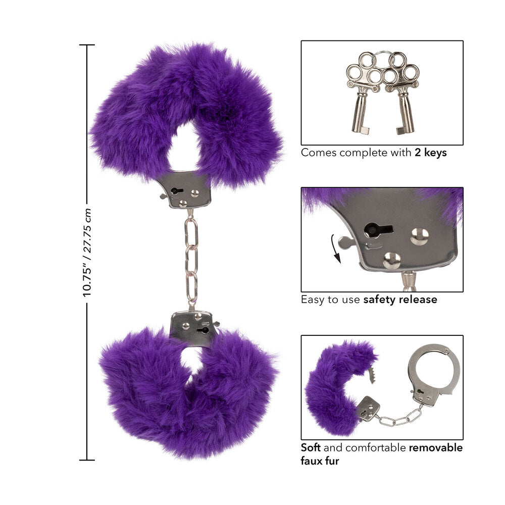 > Bondage Gear > Handcuffs Ultra Fluffy Furry Cuffs Purple   