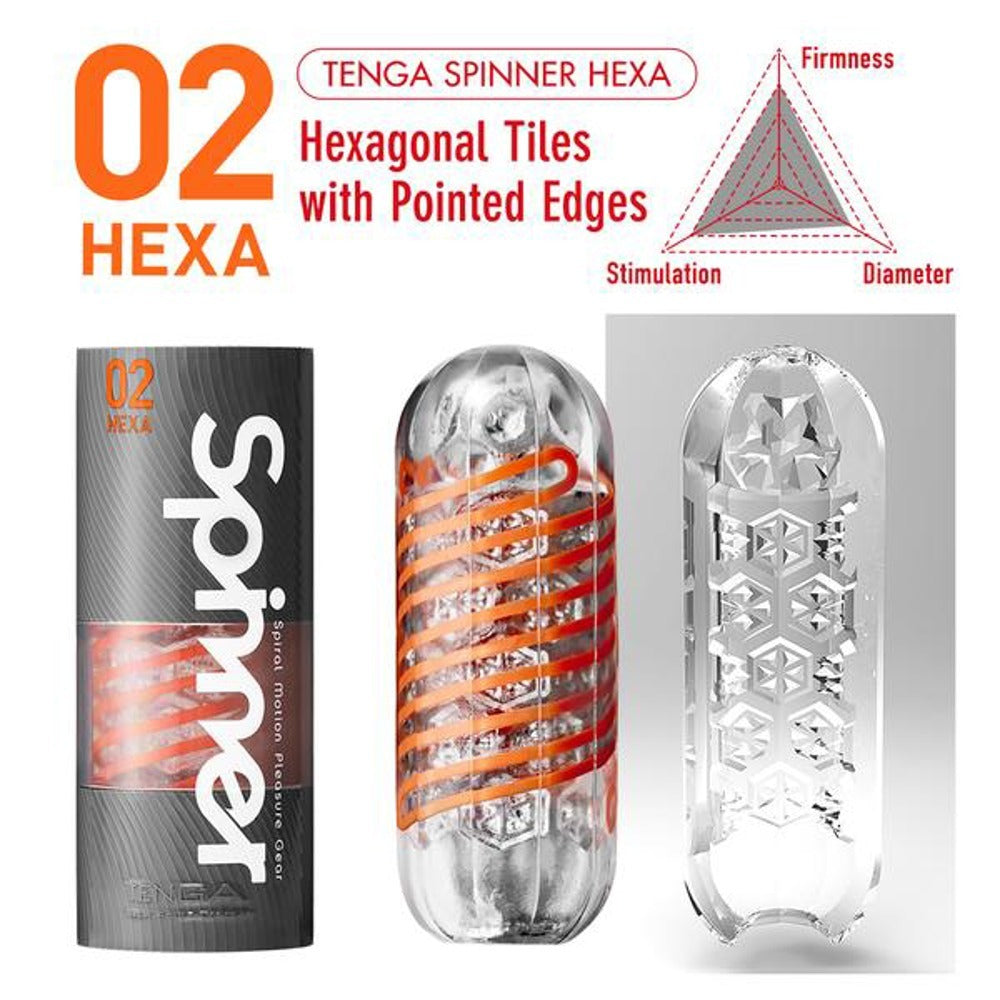 > Sex Toys For Men > Masturbators Tenga 02 Hexa Spinner Masturbator   