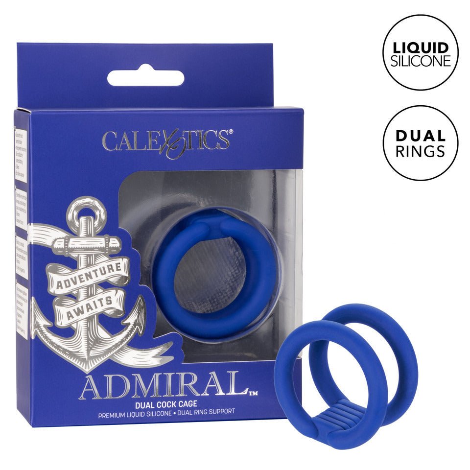 > Sex Toys For Men > Love Rings Admiral Dual Cock Cage   