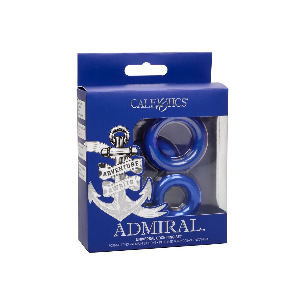 > Sex Toys For Men > Love Rings Admiral Universal Cock Ring Set Blue   