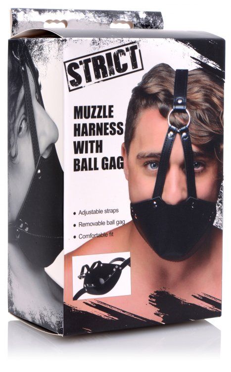 Blindfolds & Gags Mouth Harness with Ball Gag   