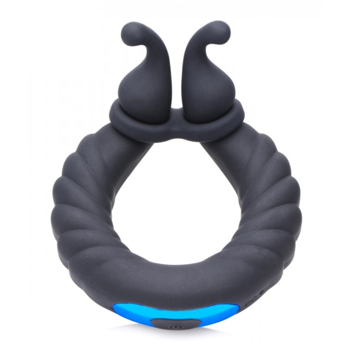 Vibrating Cock Rings Trinity For Men 10x Cobra Dual Stimulation Silicone Cock Ring Black   