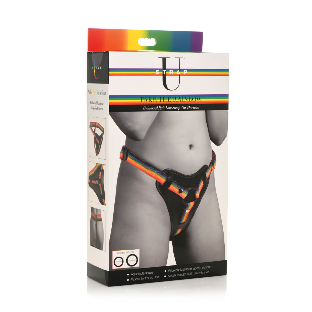 Strap On Harness Strap U Take the Rainbow Universal Rainbow Harness   