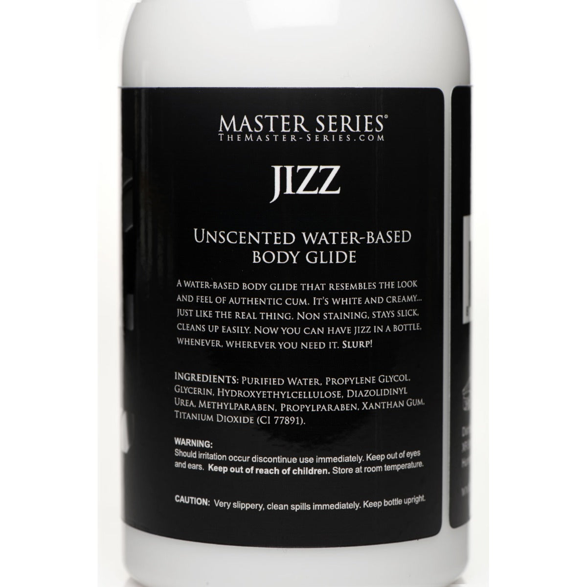 Water Based Lube Master Series Unscented Jizz Body Glide Lubricant 16oz   