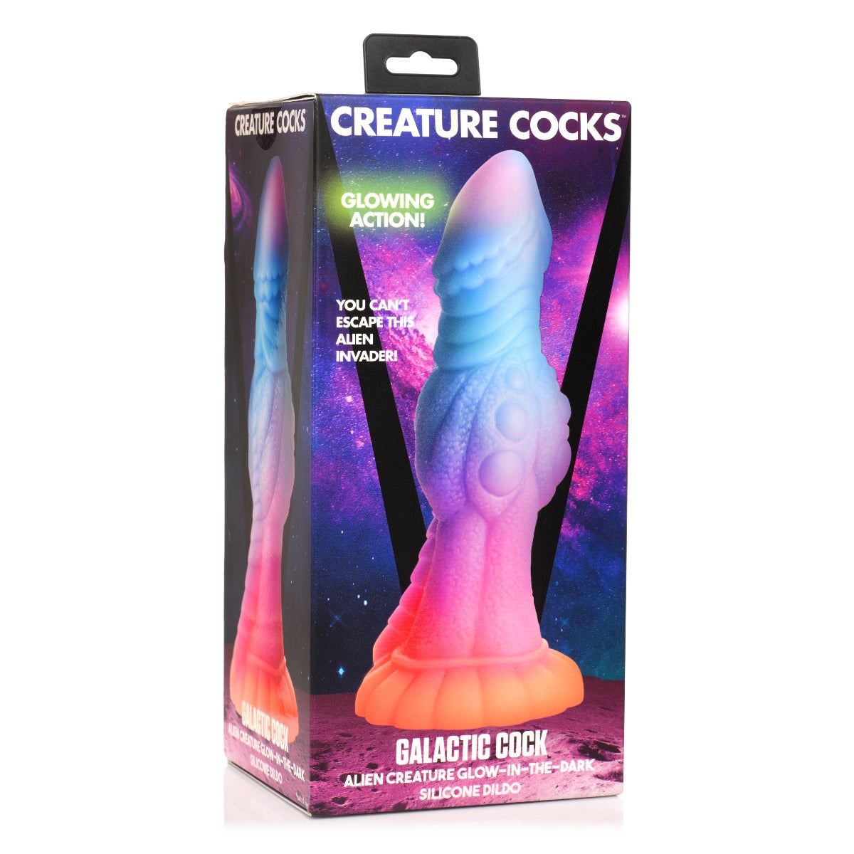 Creature Cocks | Galactic Cock Alien Creature Glow In The Dark Silicone Dildo