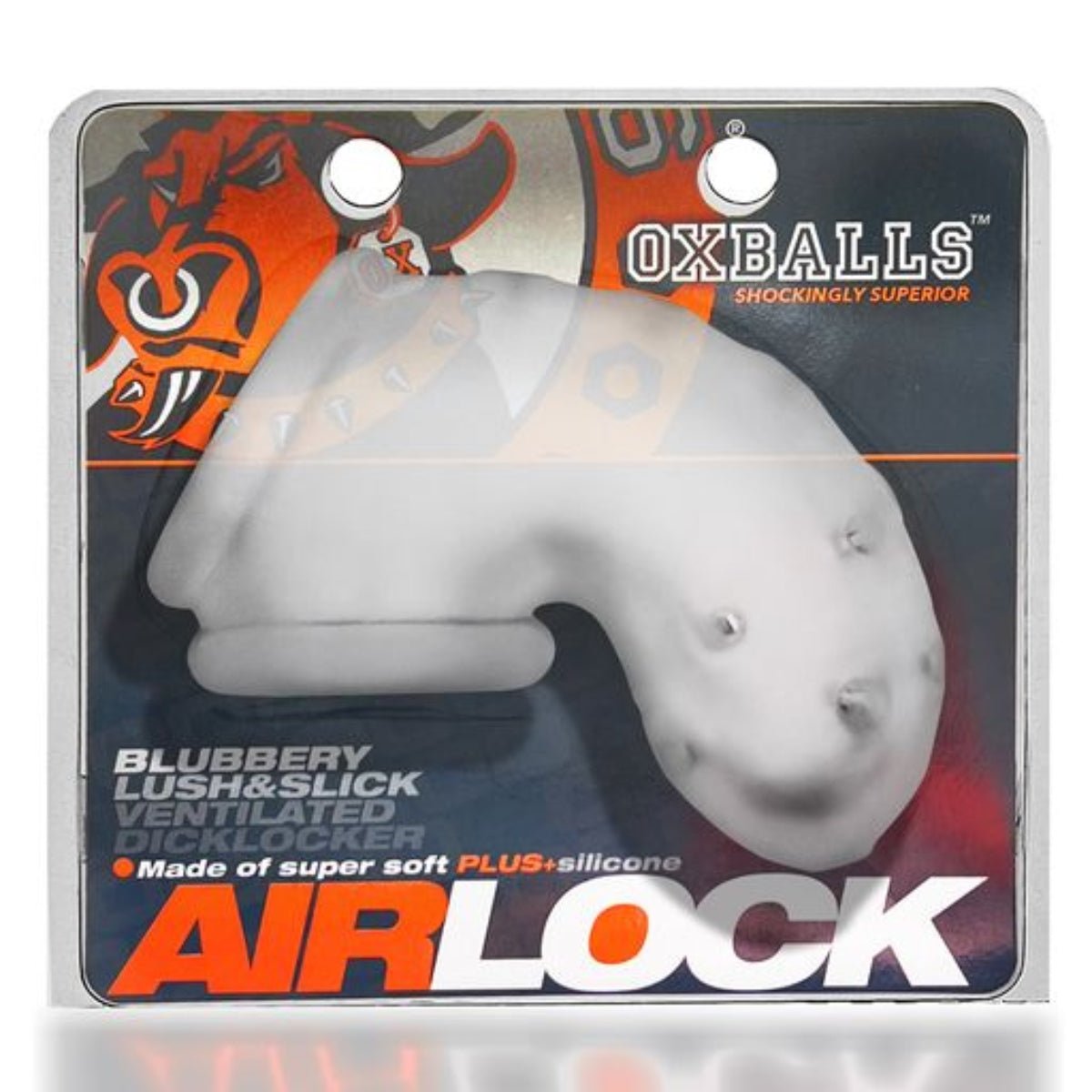 Chastity Devices AIRLOCK air-lite vented chastity CLEAR ICE   