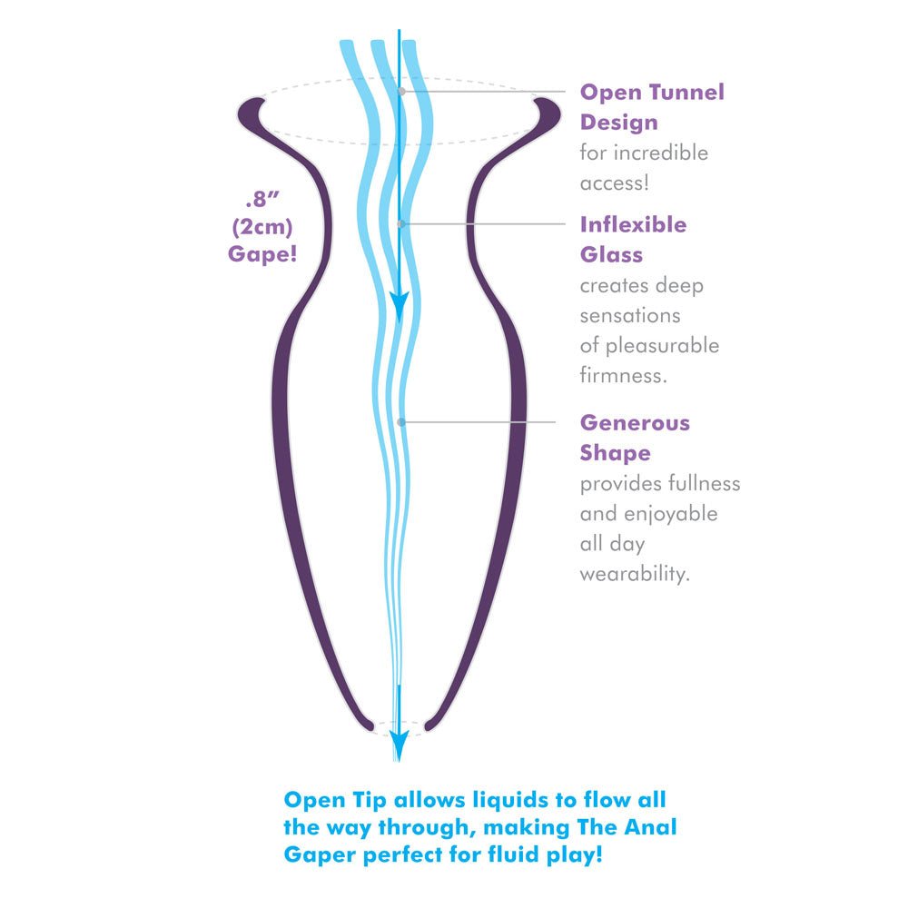 > Anal Range > Tunnel and Stretchers Anal Fantasy Beginners Glass Anal Gaper   