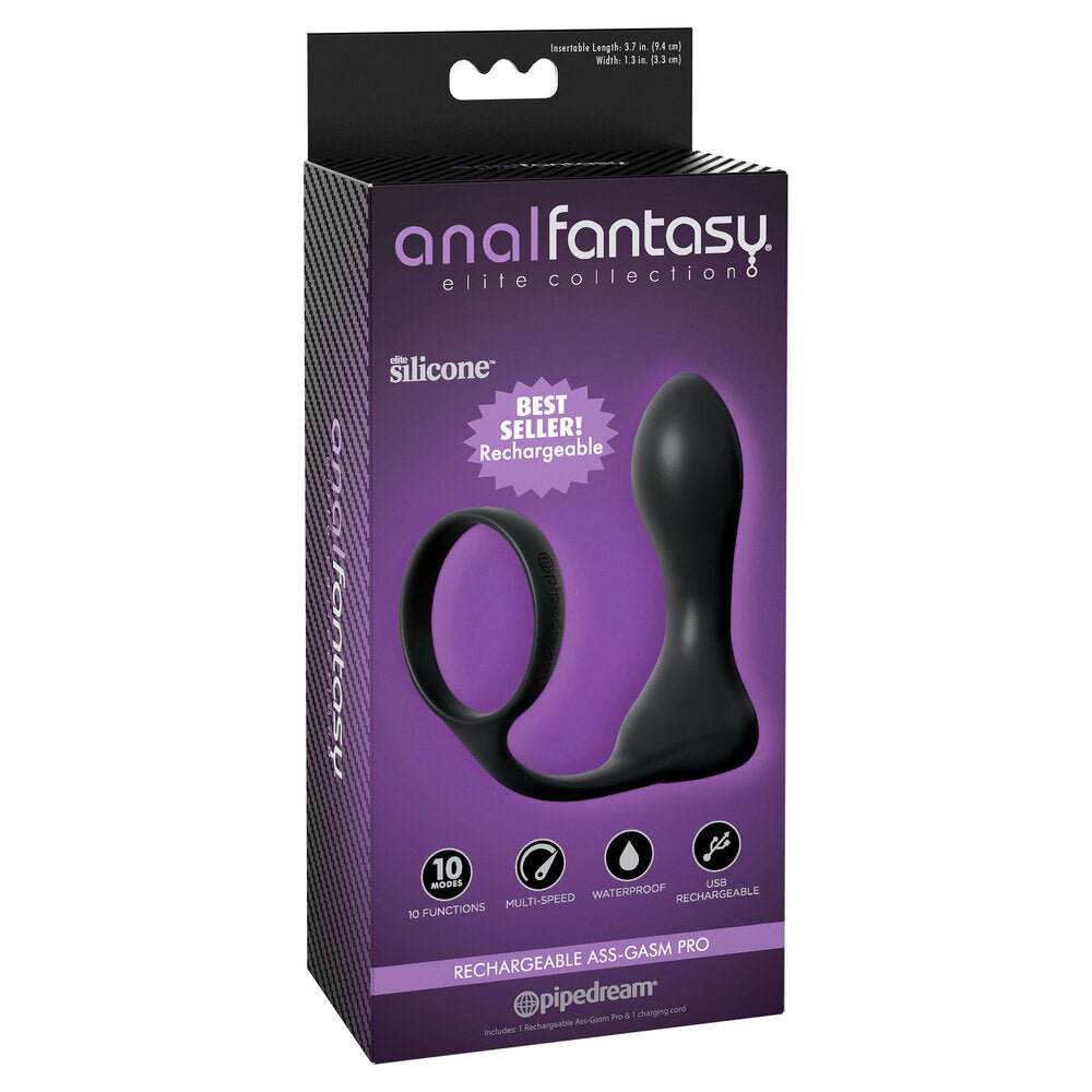 Vibrating Butt Plugs Anal Fantasy Elite Collection Rechargeable AssGasm Pro   